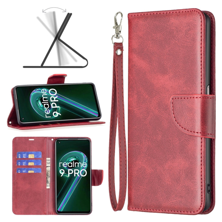 For OPPO Realme 9 Pro Retro Lambskin Texture Leather Phone Case