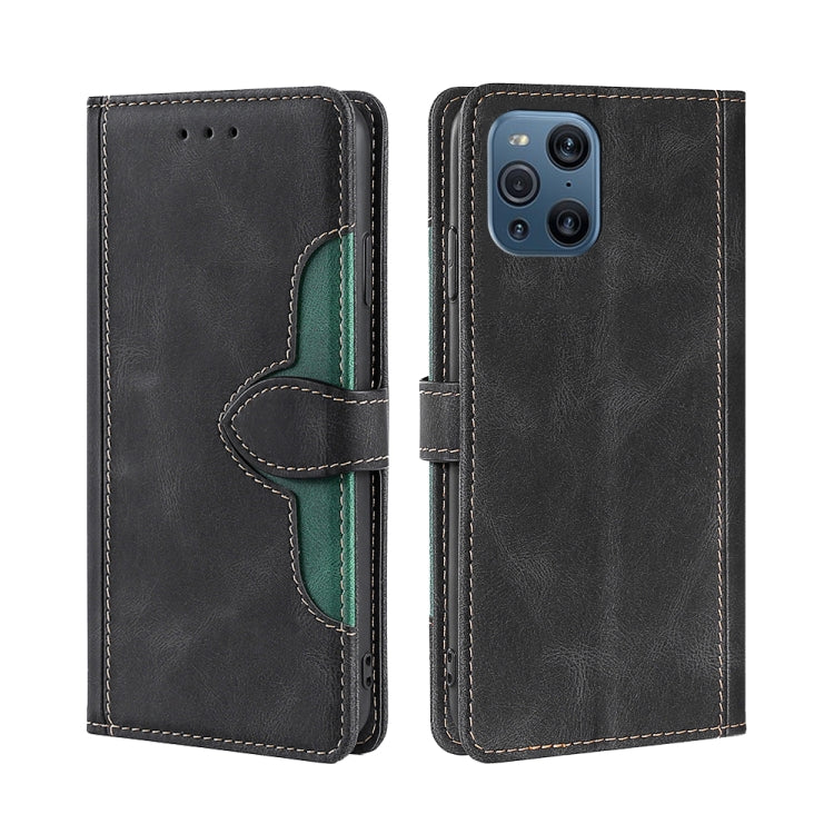 For OPPO Find X3 / X3 Pro Skin Feel Straw Hat Magnetic Buckle Leather Phone Case