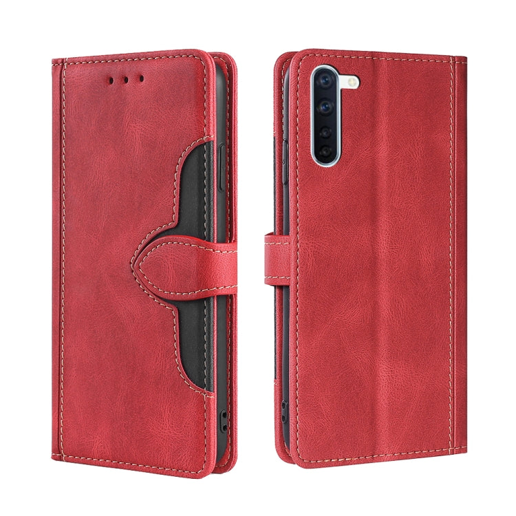 For OPPO Reno3 A JP Version Skin Feel Straw Hat Magnetic Buckle Leather Phone Case