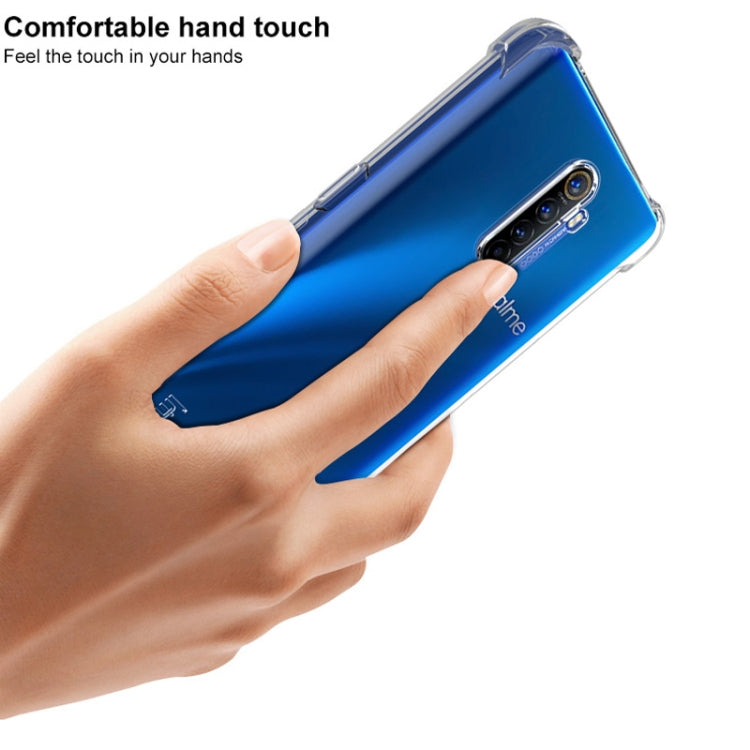 For OPPO Realme X2 Pro / Reno Ace IMAK All-inclusive Shockproof Airbag TPU Case with Screen Protector(Matte Black)