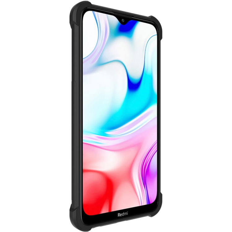 For Xiaomi Redmi 8 IMAK All-inclusive Shockproof Airbag TPU Case with Screen Protector(Metal Back)