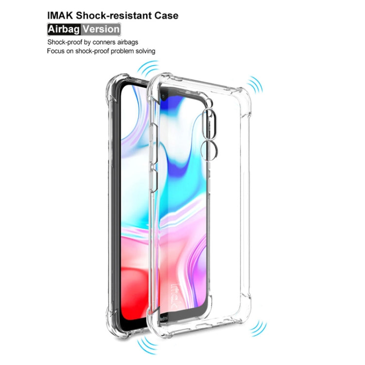 For Xiaomi Redmi 8 IMAK All-inclusive Shockproof Airbag TPU Case with Screen Protector(Metal Back)