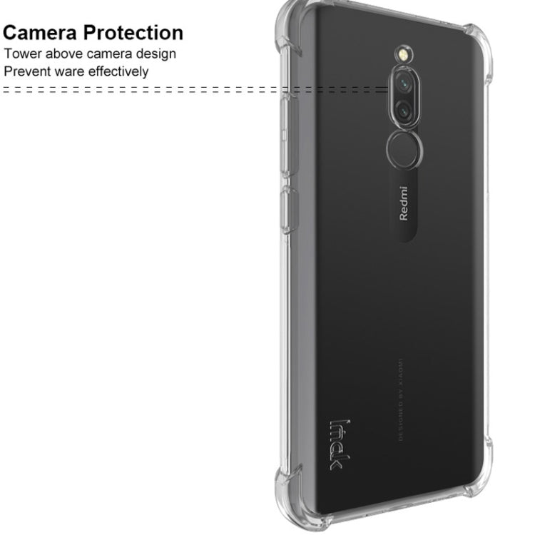 For Xiaomi Redmi 8 IMAK All-inclusive Shockproof Airbag TPU Case with Screen Protector(Metal Back)