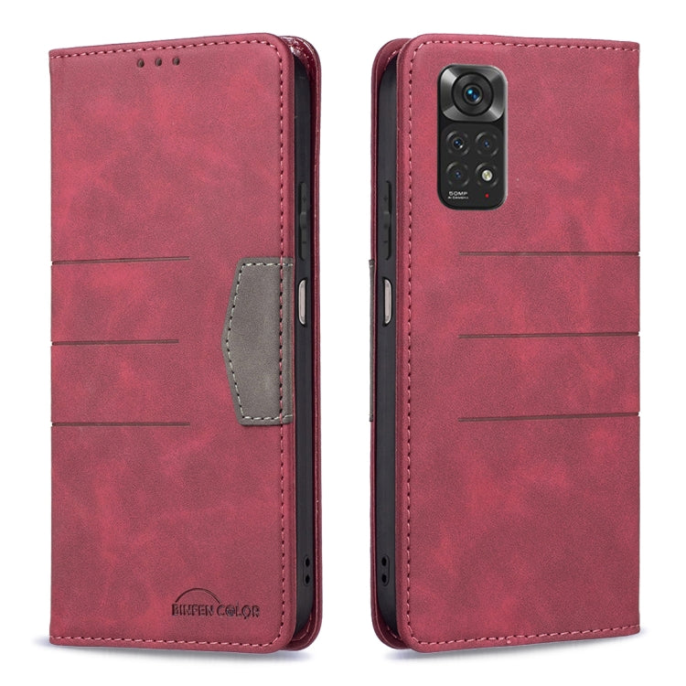 For Xiaomi Redmi Note 11 Global Magnetic Splicing Leather Phone Case