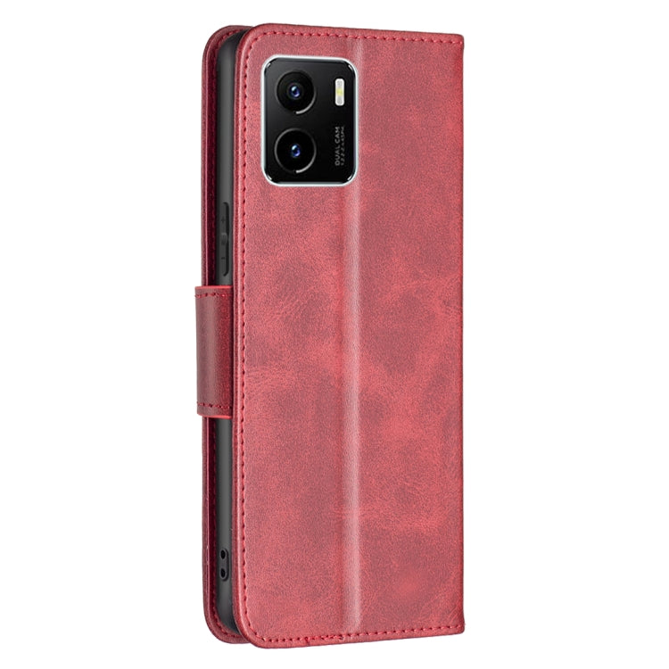 For vivo Y15s Lambskin Texture Pure Color Horizontal Flip Leather Phone Case