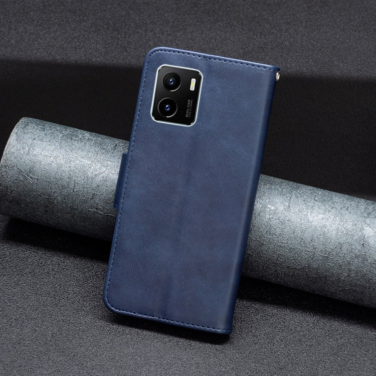 For vivo Y15s Lambskin Texture Pure Color Horizontal Flip Leather Phone Case