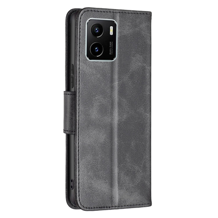 For vivo Y15s Lambskin Texture Pure Color Horizontal Flip Leather Phone Case