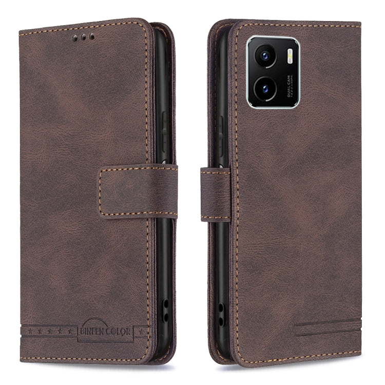 For vivo Y15s Magnetic Clasp RFID Blocking Anti-Theft Leather Phone Case