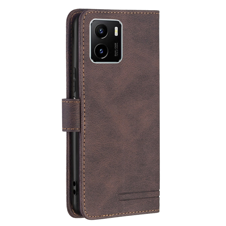 For vivo Y15s Magnetic Clasp RFID Blocking Anti-Theft Leather Phone Case