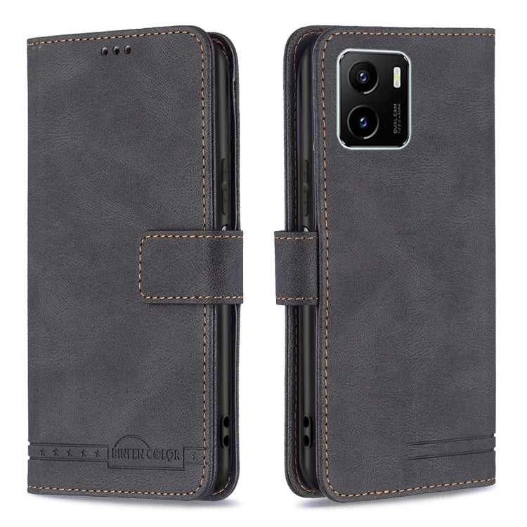 For vivo Y15s Magnetic Clasp RFID Blocking Anti-Theft Leather Phone Case