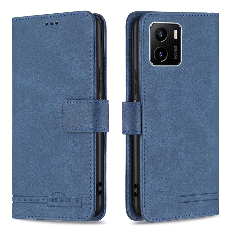 For vivo Y15s Magnetic Clasp RFID Blocking Anti-Theft Leather Phone Case