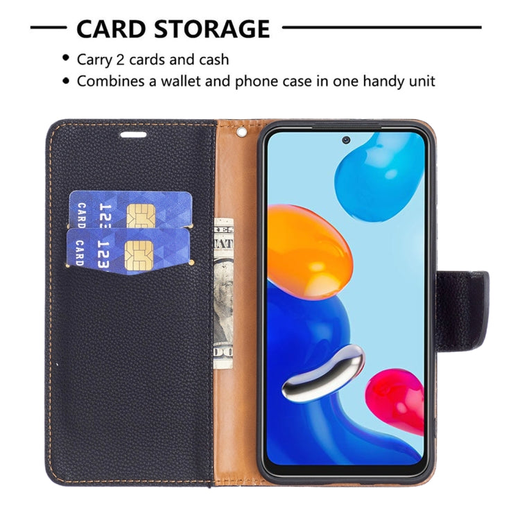 For Xiaomi Redmi Note 11 Global Litchi Texture Pure Color Leather Phone Case