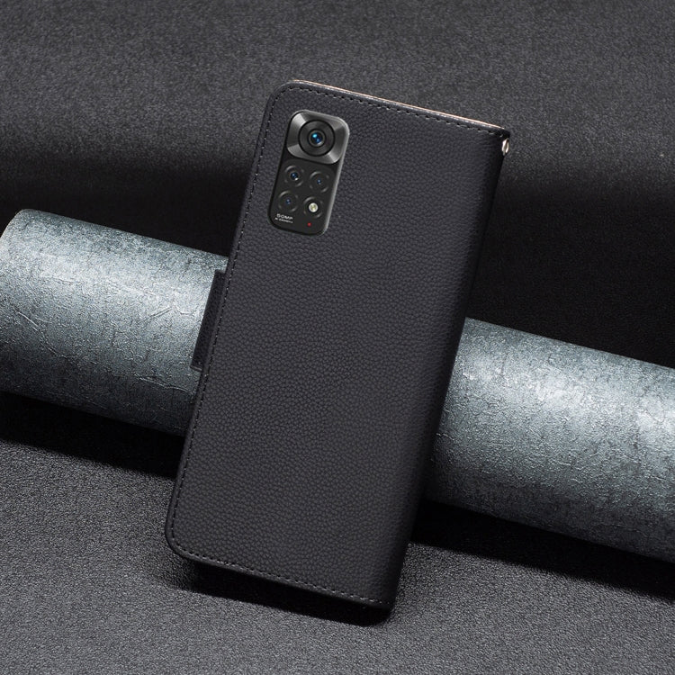 For Xiaomi Redmi Note 11 Global Litchi Texture Pure Color Leather Phone Case