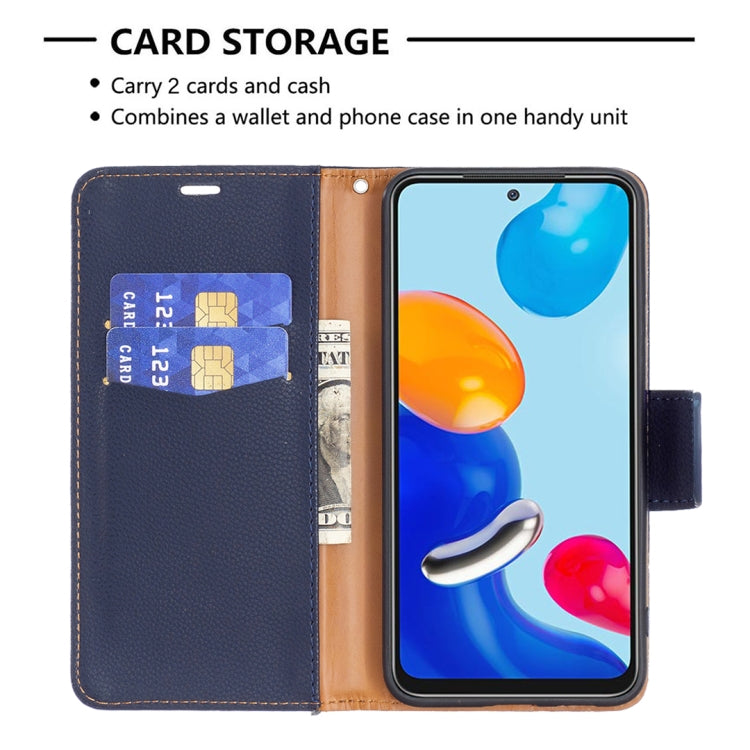 For Xiaomi Redmi Note 11 Global Litchi Texture Pure Color Leather Phone Case