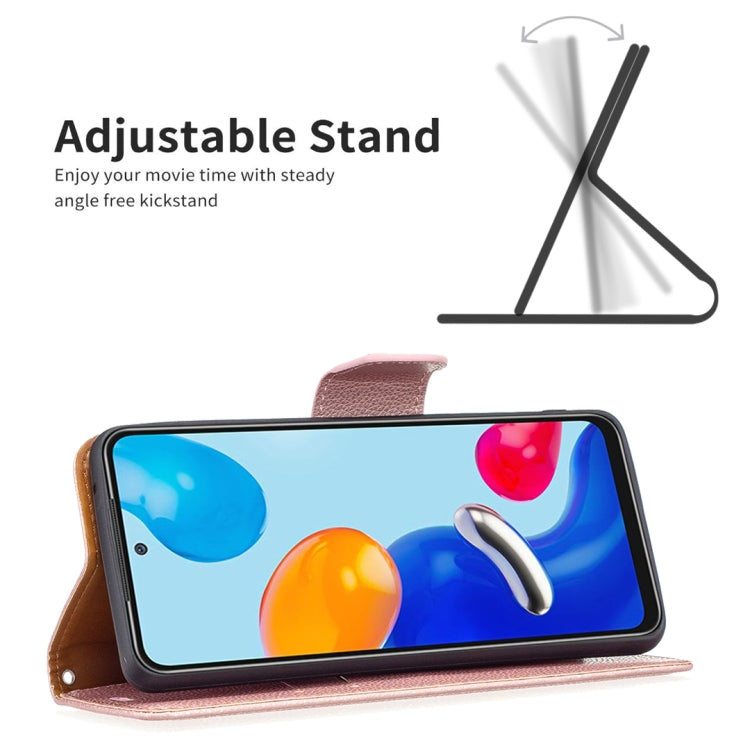 For Xiaomi Redmi Note 11 Global Litchi Texture Pure Color Leather Phone Case