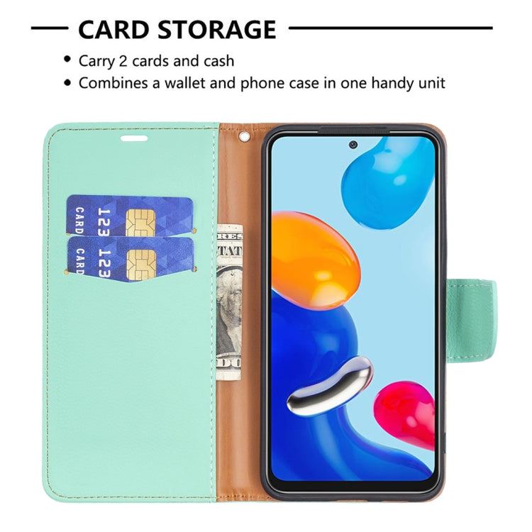 For Xiaomi Redmi Note 11 Global Litchi Texture Pure Color Leather Phone Case