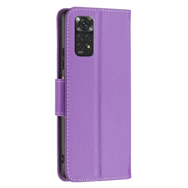 For Xiaomi Redmi Note 11 Global Litchi Texture Pure Color Leather Phone Case