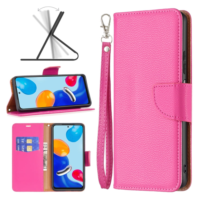 For Xiaomi Redmi Note 11 Global Litchi Texture Pure Color Leather Phone Case