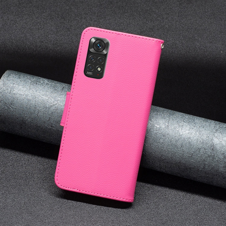 For Xiaomi Redmi Note 11 Global Litchi Texture Pure Color Leather Phone Case