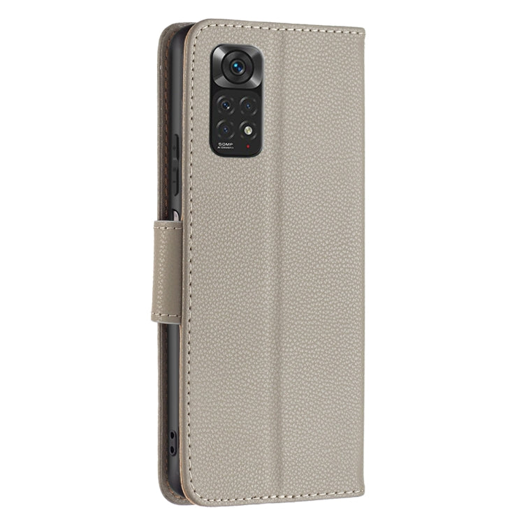 For Xiaomi Redmi Note 11 Global Litchi Texture Pure Color Leather Phone Case