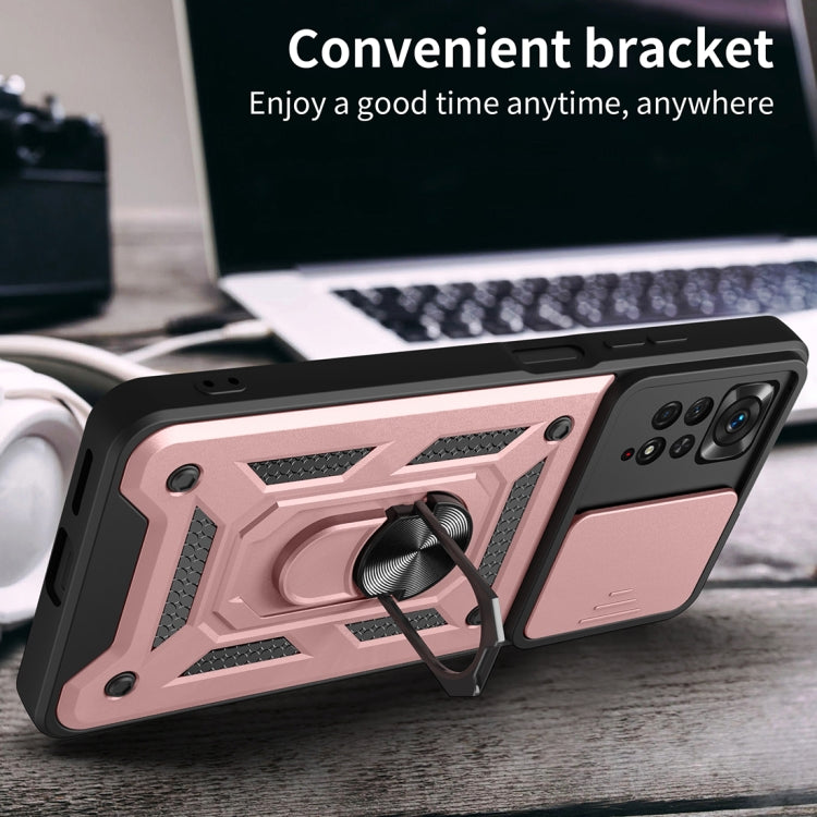 For Xiaomi Redmi Note 11 Pro (Global) Sliding Camera Cover TPU+PC Phone Case