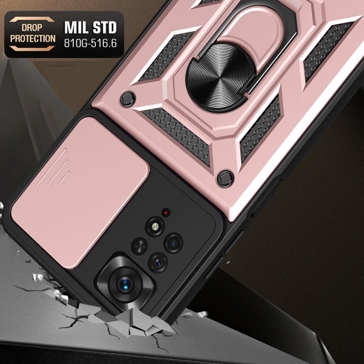 For Xiaomi Redmi Note 11 Pro (Global) Sliding Camera Cover TPU+PC Phone Case