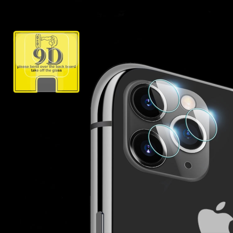 For iPhone 11 Pro 9D Transparent Rear Camera Lens Protector Tempered Glass Film