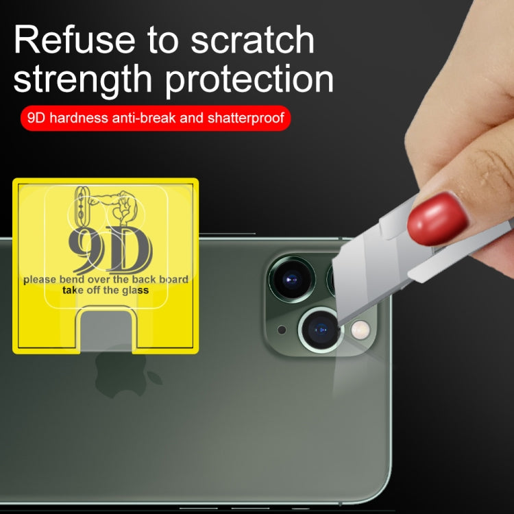 For iPhone 11 Pro 9D Transparent Rear Camera Lens Protector Tempered Glass Film