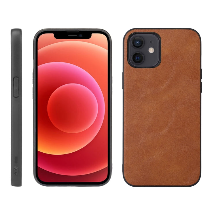 For iPhone 12 mini Cowhide Texture PU Phone Case