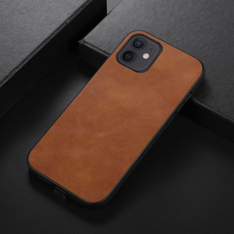 For iPhone 12 mini Cowhide Texture PU Phone Case