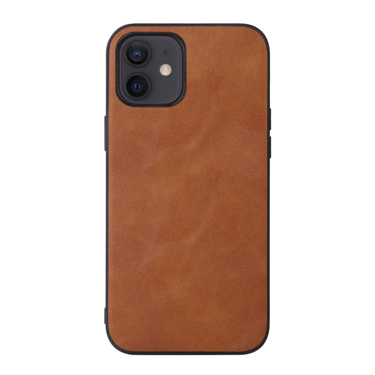 For iPhone 12 mini Cowhide Texture PU Phone Case