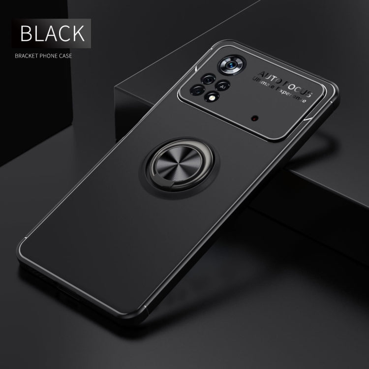 For Xiaomi Poco X4 Pro 5G Metal Ring Holder TPU Phone Case