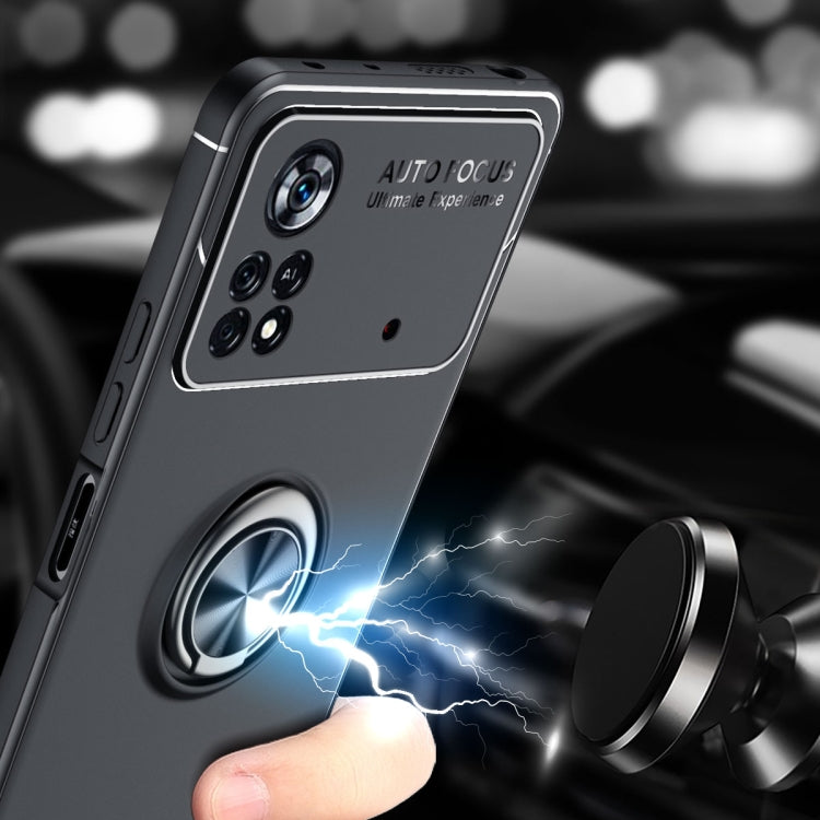 For Xiaomi Poco X4 Pro 5G Metal Ring Holder TPU Phone Case