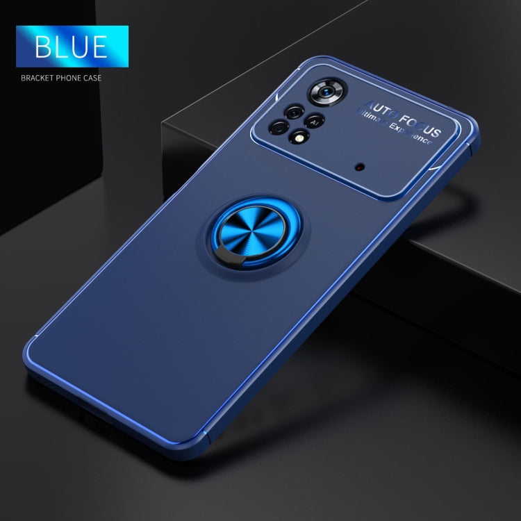 For Xiaomi Poco X4 Pro 5G Metal Ring Holder TPU Phone Case