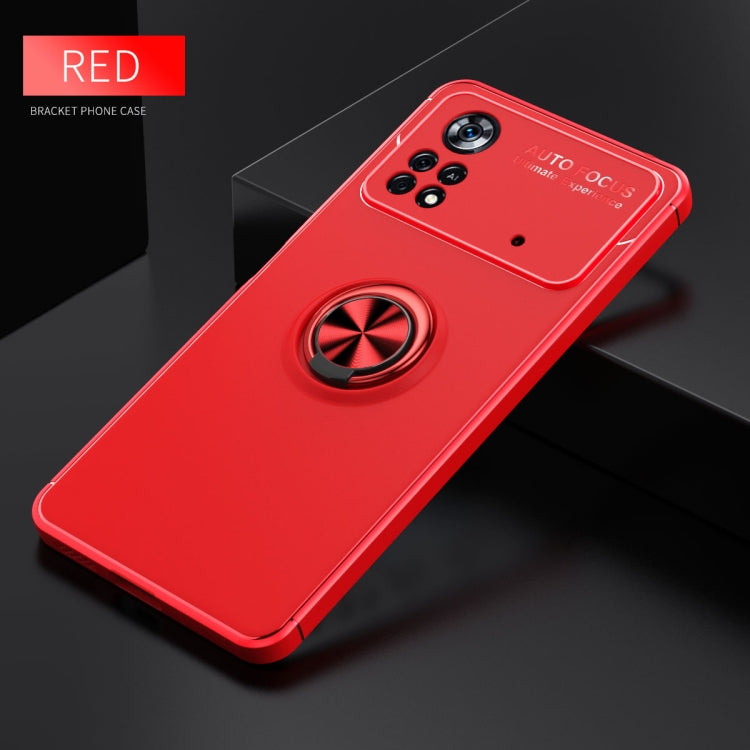 For Xiaomi Poco X4 Pro 5G Metal Ring Holder TPU Phone Case