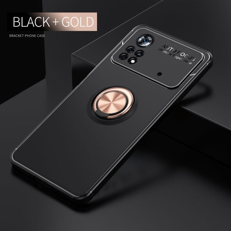 For Xiaomi Poco X4 Pro 5G Metal Ring Holder TPU Phone Case