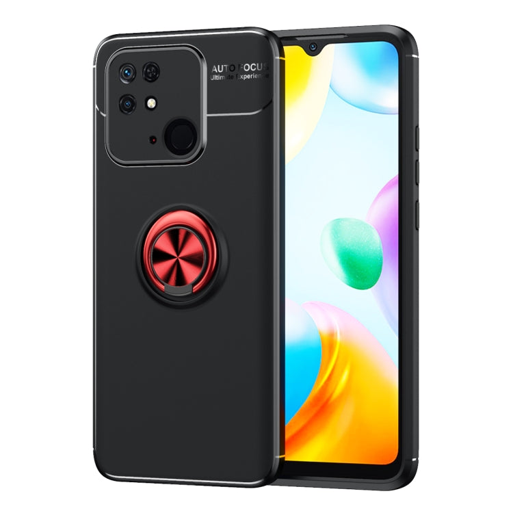 For Xiaomi Redmi 10C Metal Ring Holder TPU Phone Case