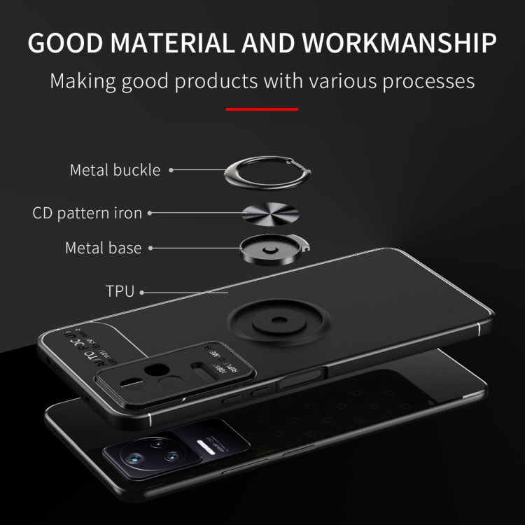 For Xiaomi Redmi K40S Metal Ring Holder TPU Phone Case