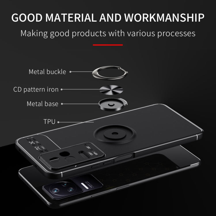 For Xiaomi Redmi K50 / K50 Pro Metal Ring Holder TPU Phone Case