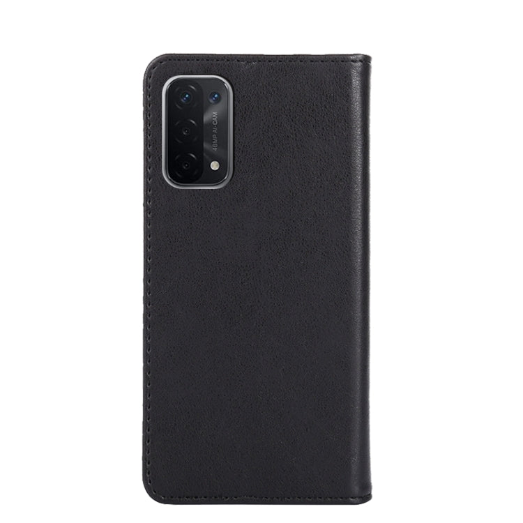 For OPPO A54 / A74 / A93 5G Non-Magnetic Retro Texture Horizontal Flip Leather Phone Case