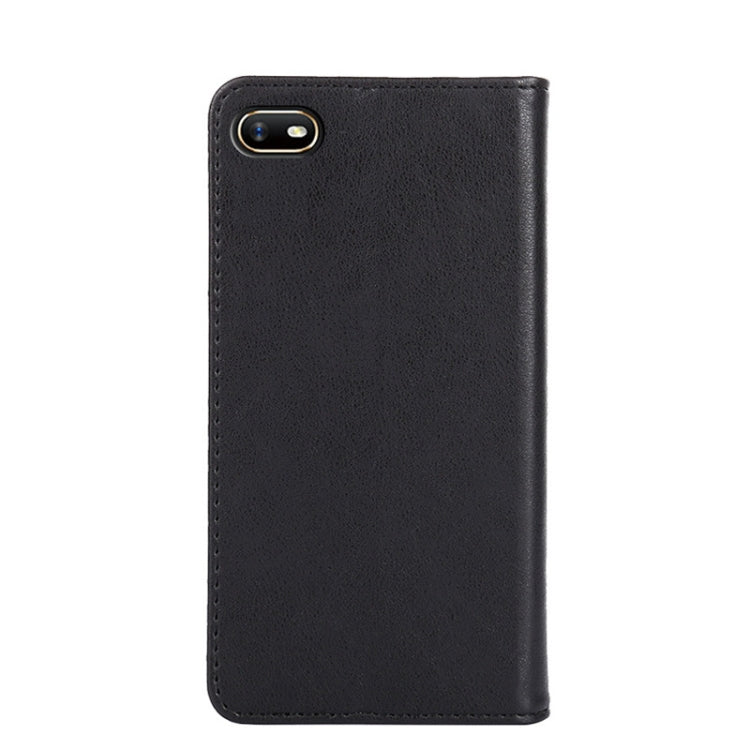 For OPPO A1k Non-Magnetic Retro Texture Horizontal Flip Leather Phone Case