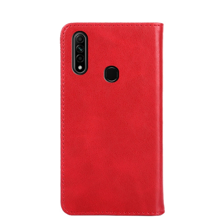 For OPPO A8 / A31 2020 Non-Magnetic Retro Texture Horizontal Flip Leather Phone Case