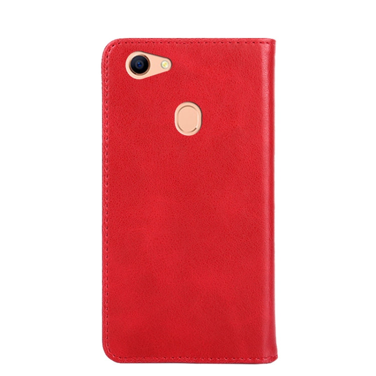 For OPPO A73 Non-Magnetic Retro Texture Horizontal Flip Leather Phone Case