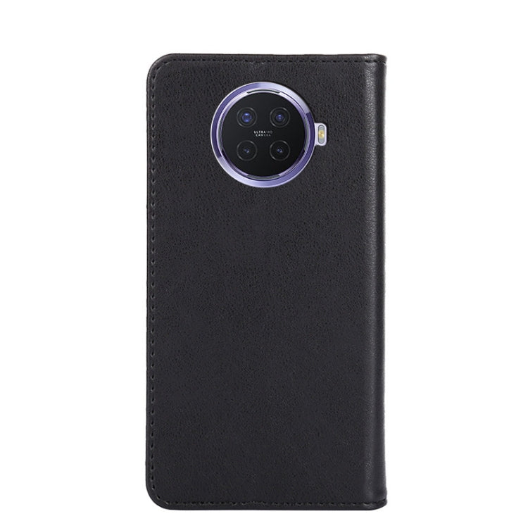 For OPPO Ace2 Non-Magnetic Retro Texture Horizontal Flip Leather Phone Case