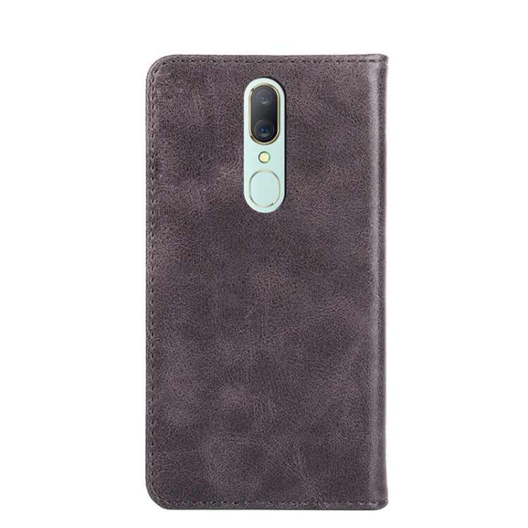 For OPPO A9 / A9x / F11 Non-Magnetic Retro Texture Horizontal Flip Leather Phone Case