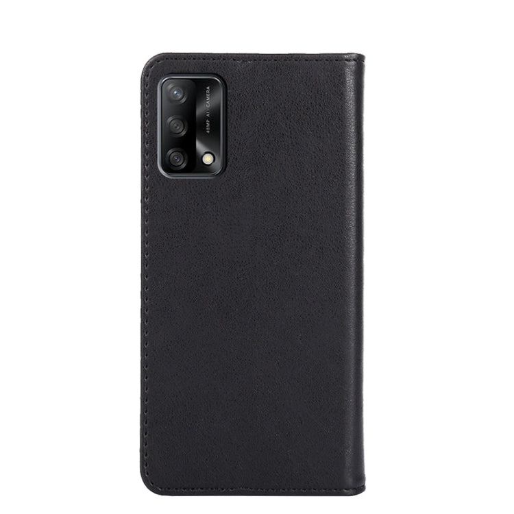 For OPPO A74 4G / F19 Non-Magnetic Retro Texture Horizontal Flip Leather Phone Case