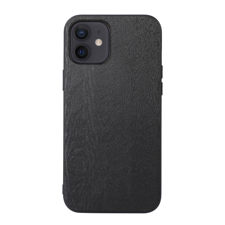For iPhone 12 mini Wood Texture PU Phone Case
