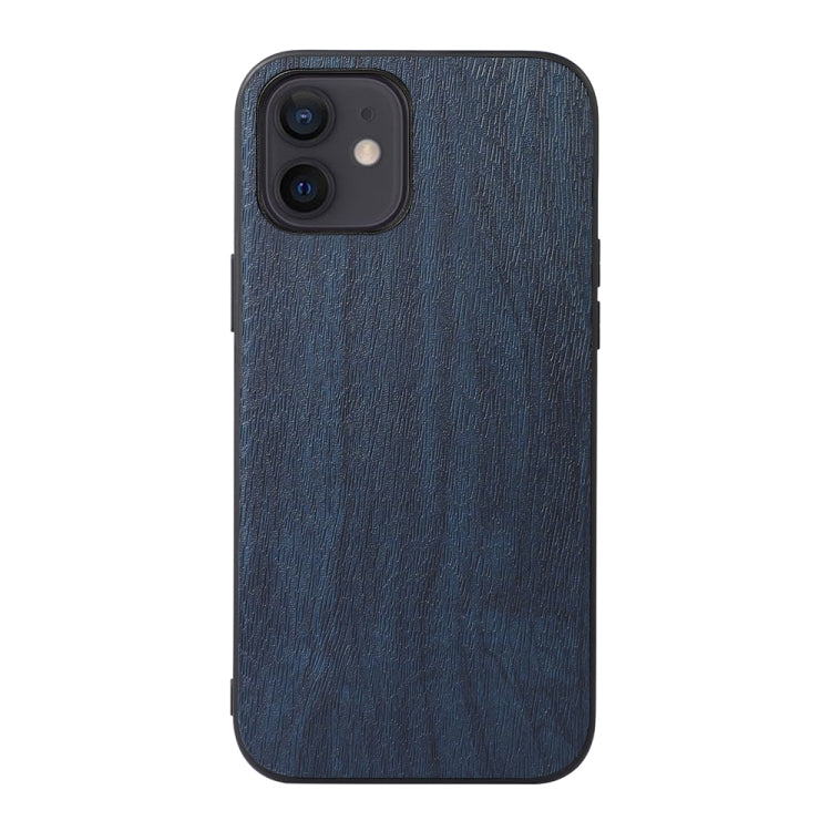 For iPhone 12 mini Wood Texture PU Phone Case