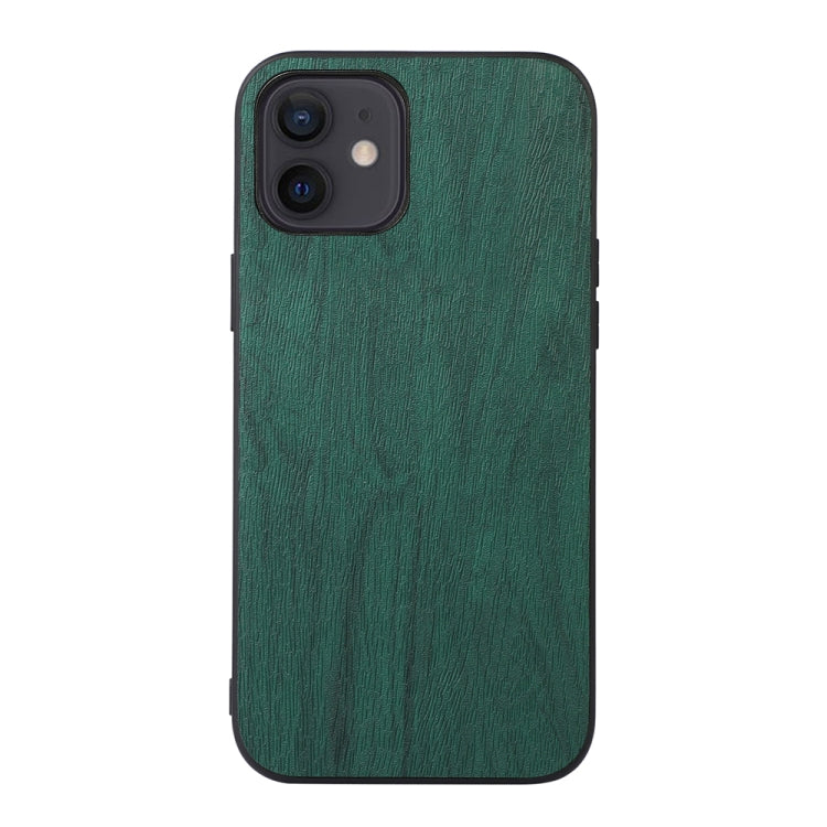 For iPhone 12 mini Wood Texture PU Phone Case