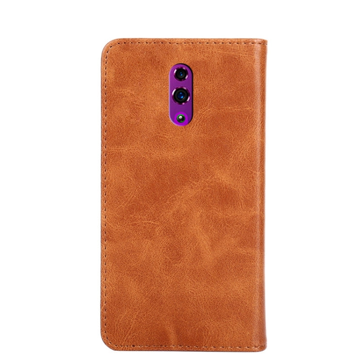 For OPPO Reno Non-Magnetic Retro Texture Horizontal Flip Leather Phone Case